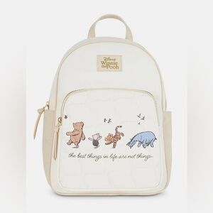 NWT Primark Disney Winnie the Pooh Quilted Backpack - Cream